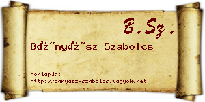 Bányász Szabolcs névjegykártya